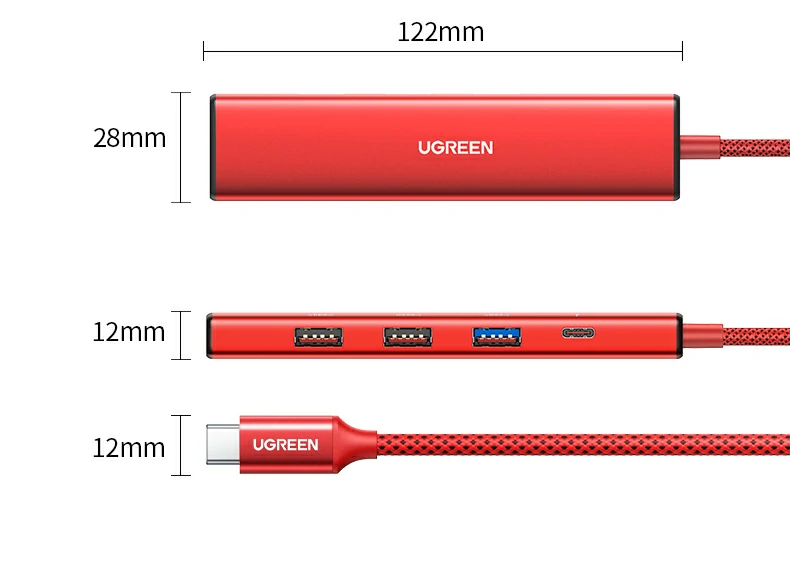 绿联cm478-75325 产品核心卖点总结图：4k30hz 100w usb3.0 轻量便携