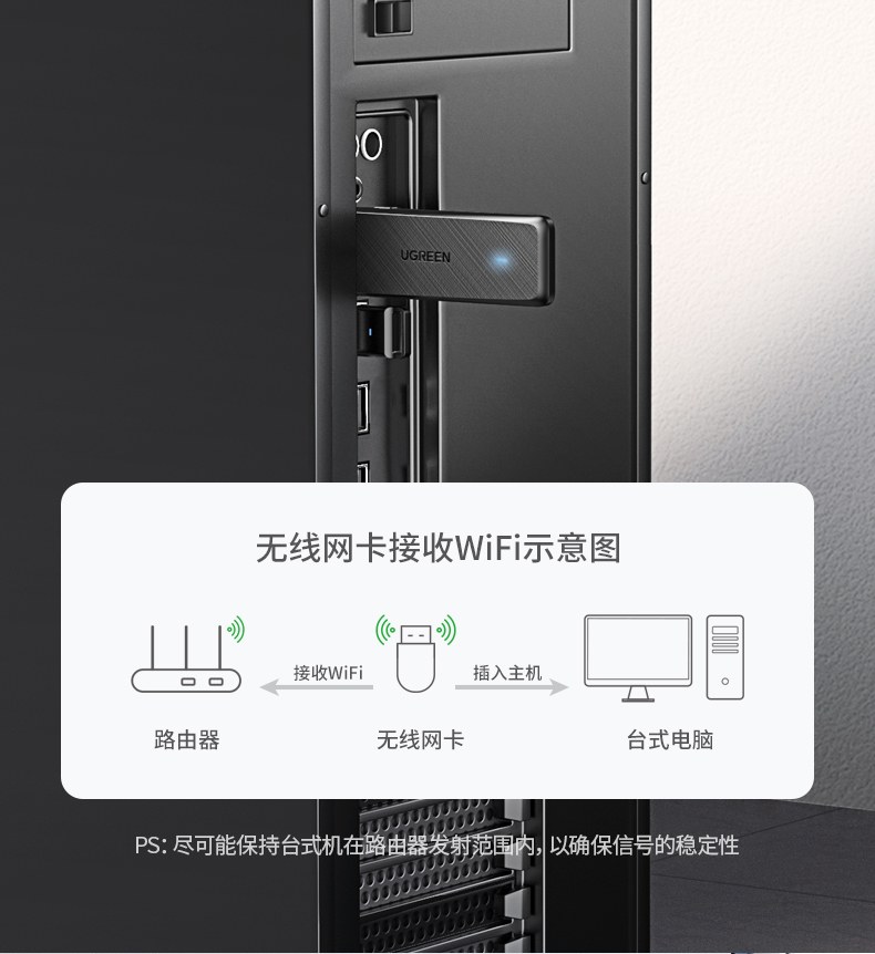 免驱安装 无需光盘 系统自动识别 快速联网