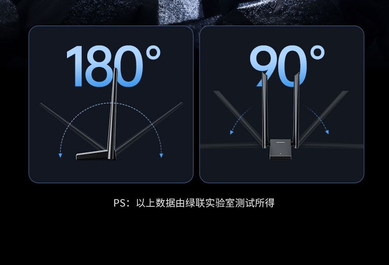 绿联cm495-25226 2.4ghz频段 覆盖广穿墙好
