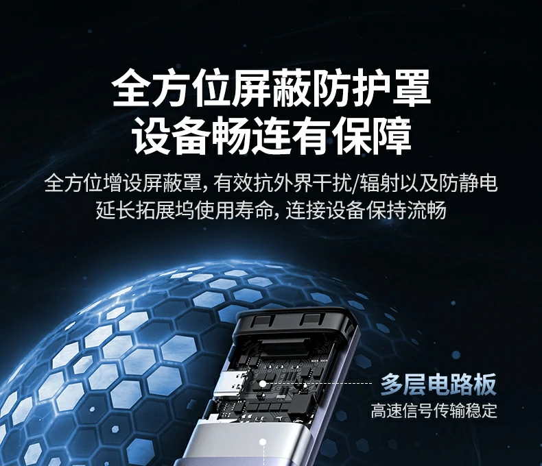 cm498-15375多设备同时连接 绿联cm498-15375 type-c扩展坞多设备连接示意