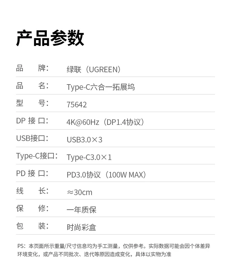 绿联cm511-75642实验室测试数据来源说明