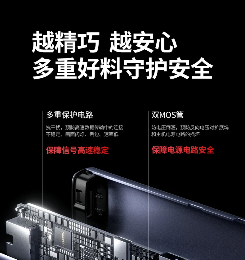 完整配件套装 - 开箱即用无忧体验 绿联cm512-75643开箱内容:拓展坞 说明书 保修卡