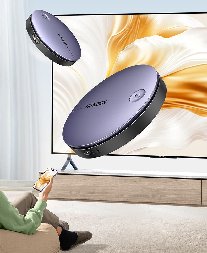 ugreen 无线投屏器 3840*2160分辨率