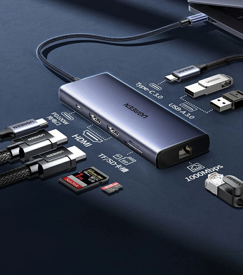 sd/tf双卡槽 - 快速导入照片与视频素材 绿联cm639 sd/tf双卡槽读取速度实测图