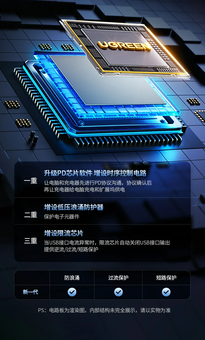 高效散热设计 - 确保长时间高负载运行不降速 绿联cm639散热结构设计细节图