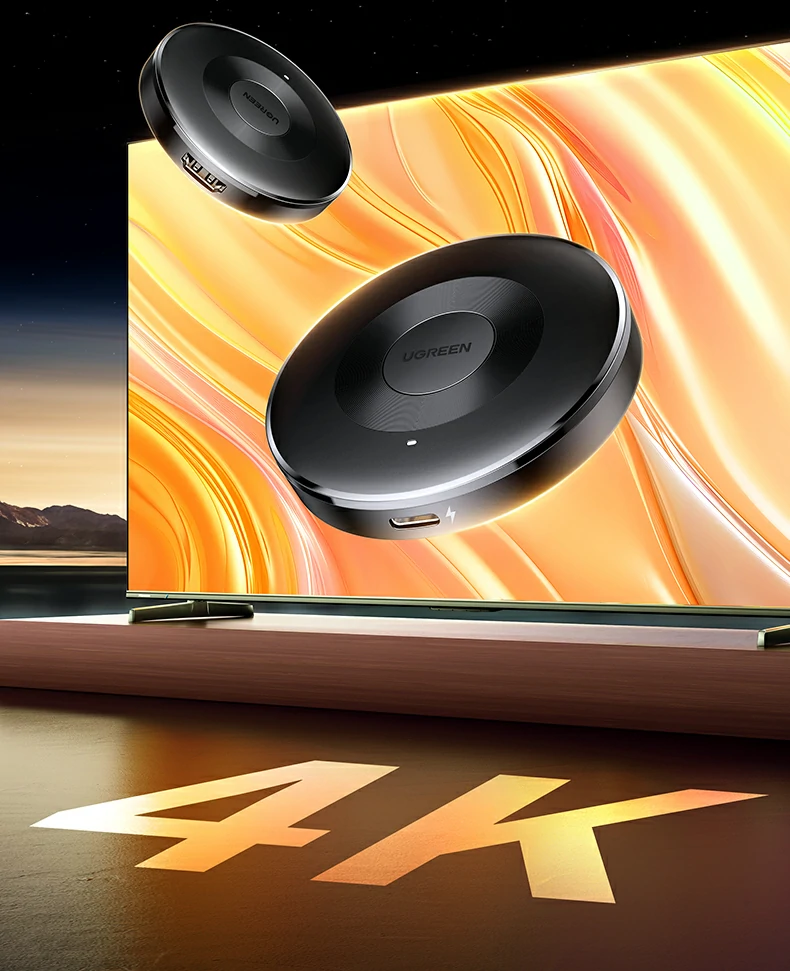 4k/30hz高清分辨率 绿联投屏器画面细腻色彩准