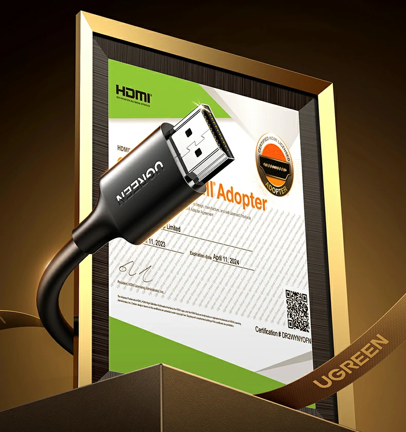 包装清单齐全 绿联cm710含投屏器线材说明书