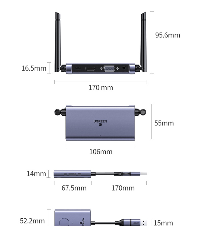 绿联无线投屏器 多接口 满足多样需求 绿联无线投屏器 多接口 满足多样需求