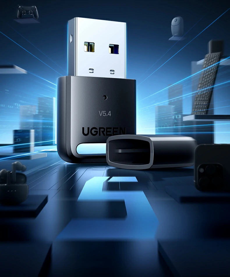 绿联蓝牙适配器cm748信号抗干扰能力出色室内测试