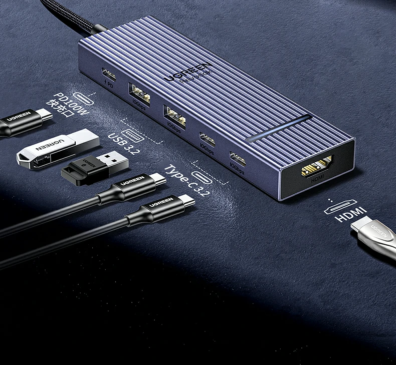 精美礼品级包装 - 自用送礼皆宜 绿联cm818时尚彩盒包装正面图