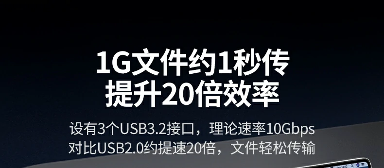 差旅办公好搭档 - 轻巧强大,一坞走天下 绿联cm828商务出差便携使用场景