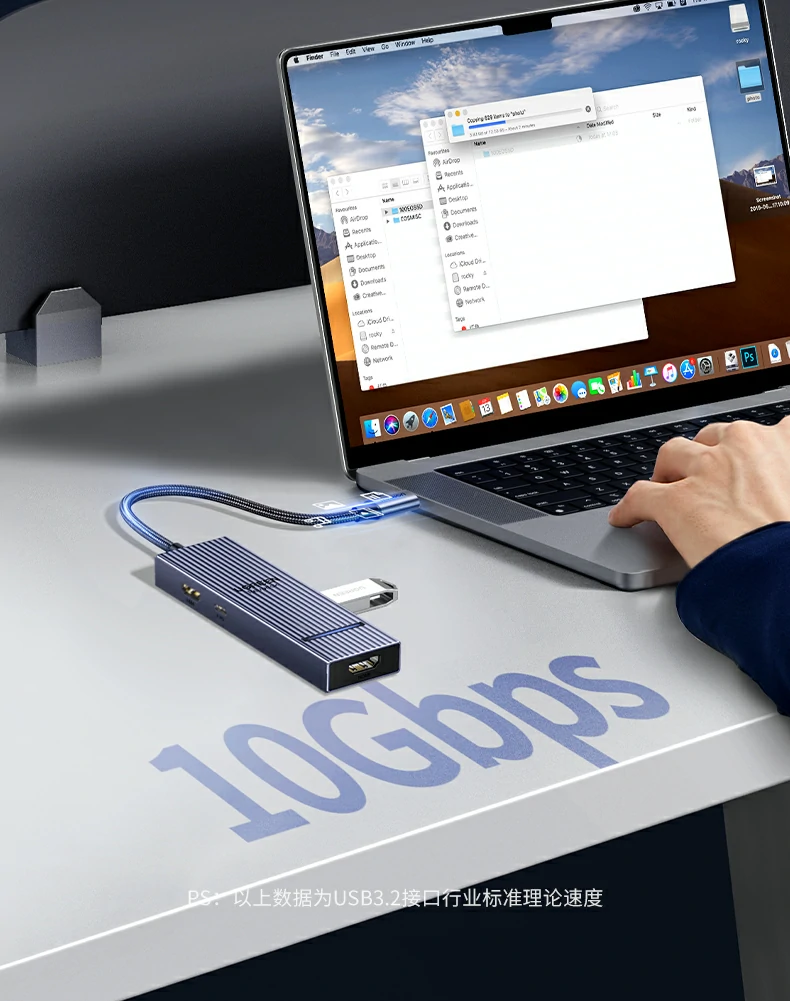 摄影后期支持 - 高速接口助力素材快速导入 绿联cm828摄影师读卡与备份工作流(需搭配读卡器)