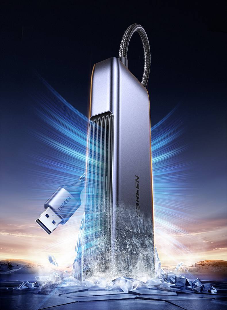 绿联usb-a网卡 主流nas 数据备份高效