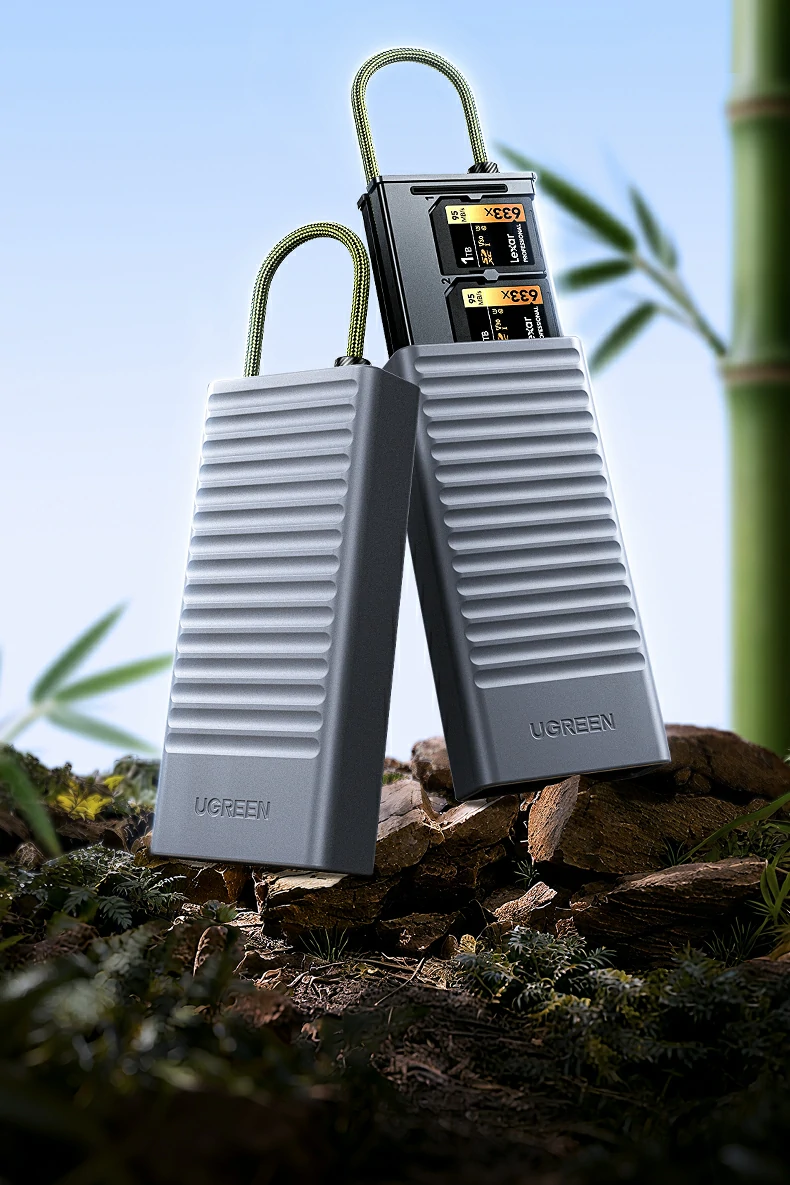 绿联cm856-85098收纳读卡器0.15米type-c线及usb转接头配件