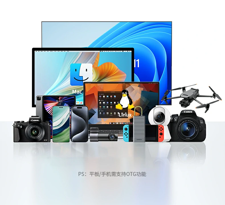 绿联cm856-85098收纳读卡器硅胶保护套内侧防滑纹