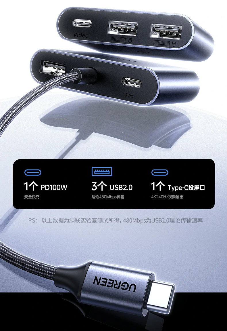 绿联扩展坞 ar眼镜4k大屏直连使用示例图 绿联扩展坞 ar眼镜4k大屏直连使用示例图