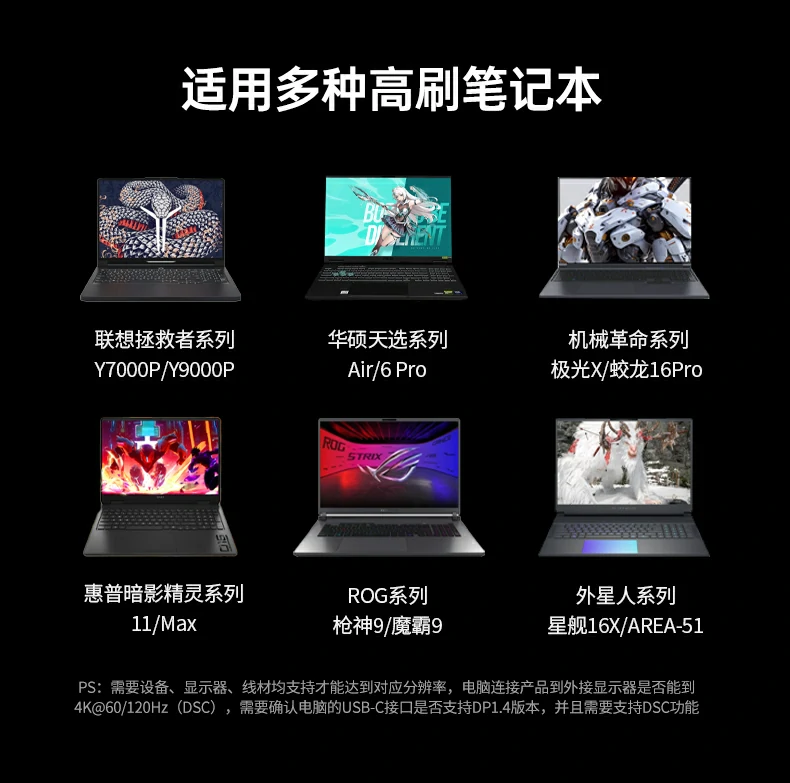 金属机身散热 - 长时间高负载运行稳定不降频 扩展坞散热结构与金属外壳细节