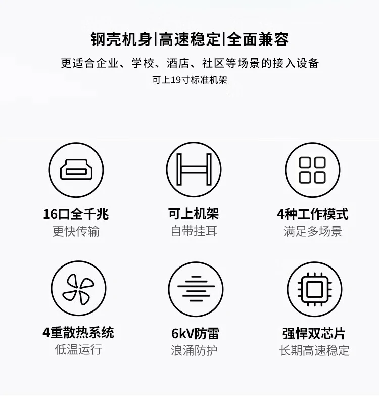 ugreen绿联-更专业更安心的数码品牌 绿联cm939千兆交换机支持桌面壁挂机架多种安装方式