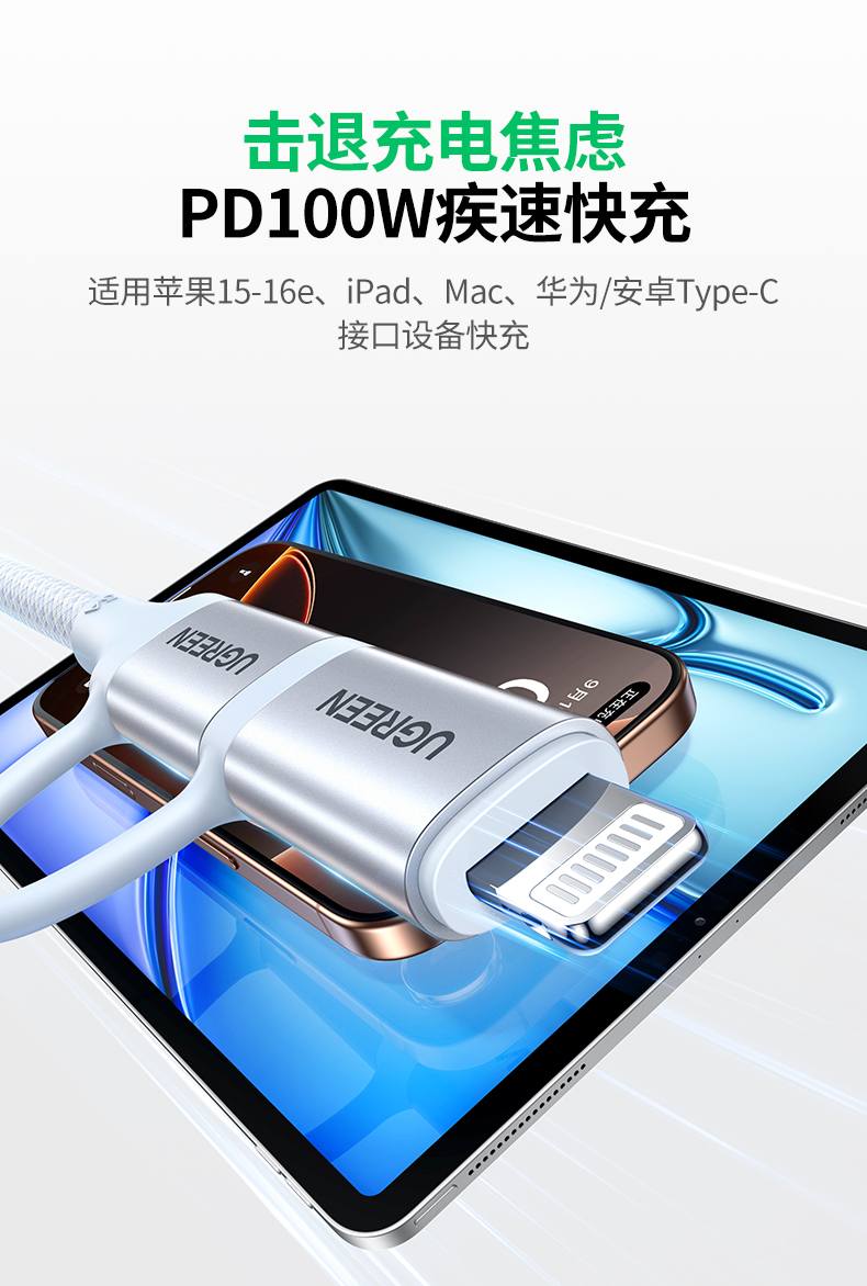 绿联l702兼容mac、ipad、iphone等设备