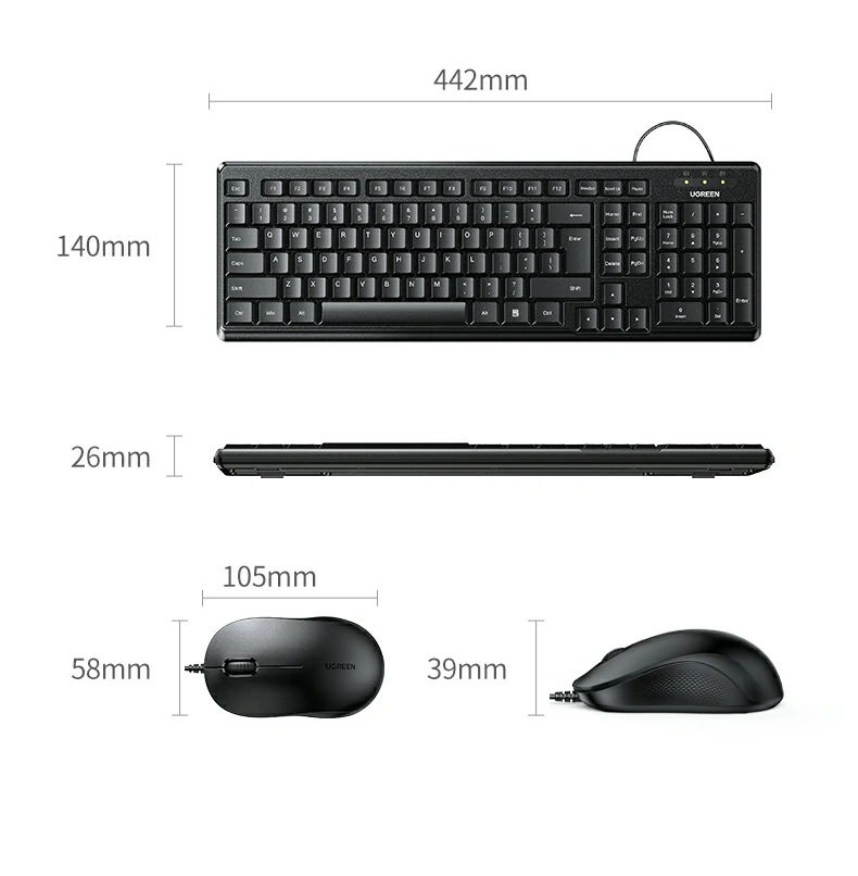 绿联mk301键鼠套装品牌logo与品质承诺