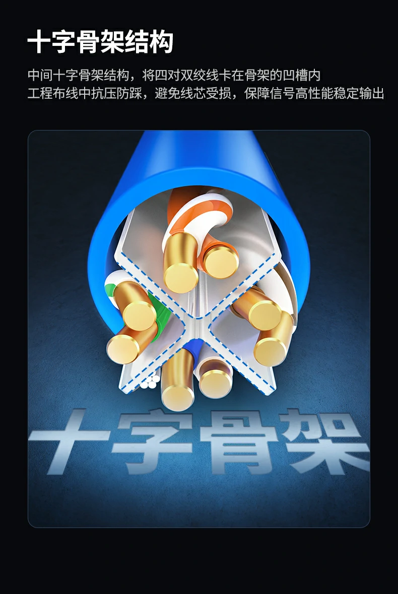 六类工程网线 清晰米标布线更方便11 绿联六类网线清晰米标便捷布线图11