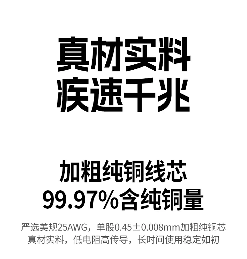 绿联nw293超五类监控网线八芯双绞结构特写