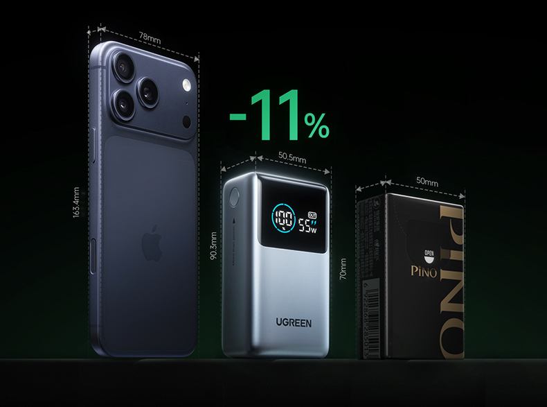 10000mah电芯 绿联pb727额定5600mah 实际续航更持久