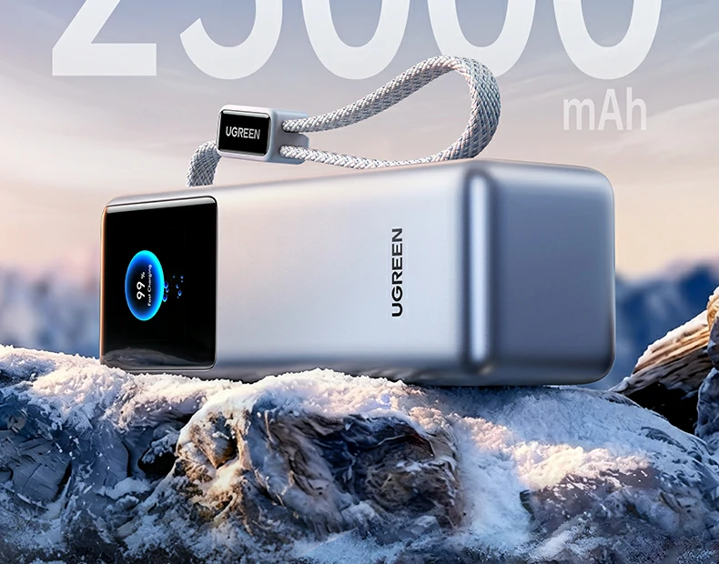 寿命对比 - 循环1000次电储量>70% vs 普通款200次 绿联pb728 与普通移动电源循环寿命对比图