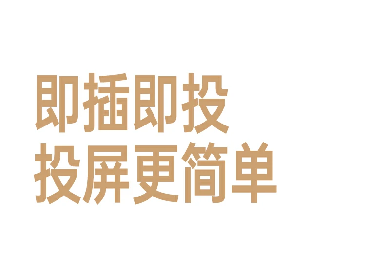 绿联投屏器 即插即投 免复杂设置