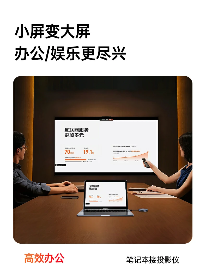绿联磁吸无线投屏器 一年保修服务承诺