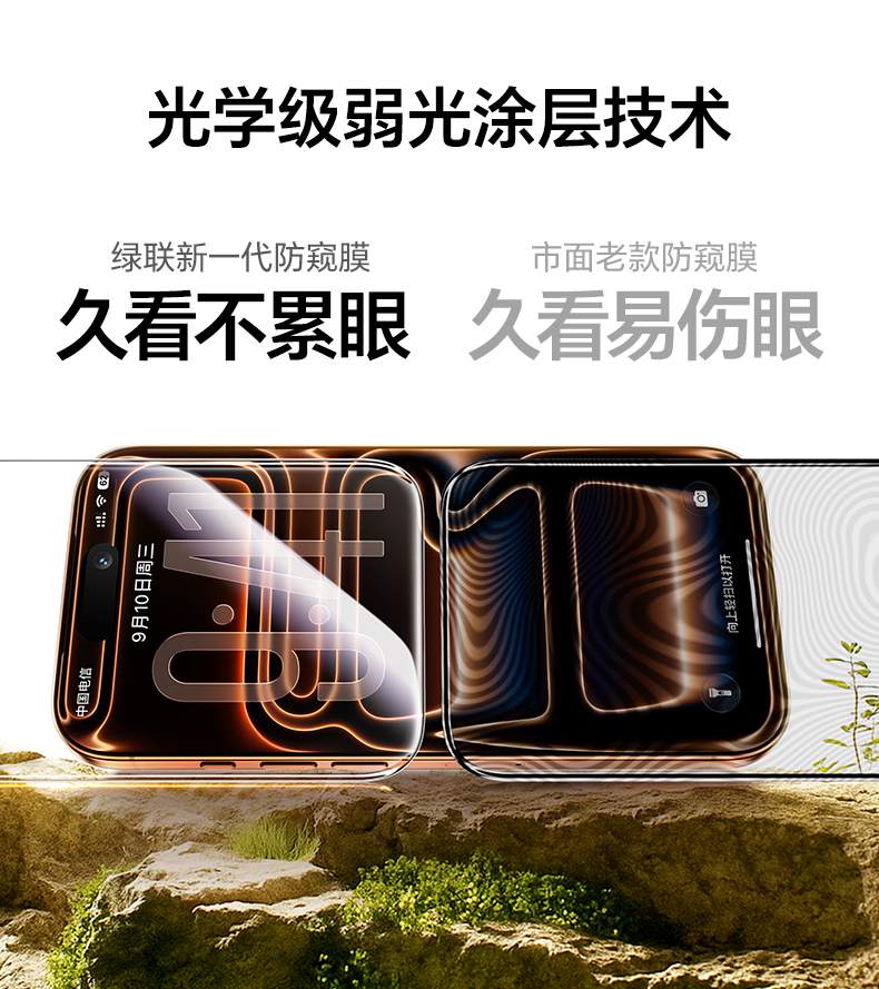 耐磨抗刮花 绿联康宁膜长期使用不易留痕