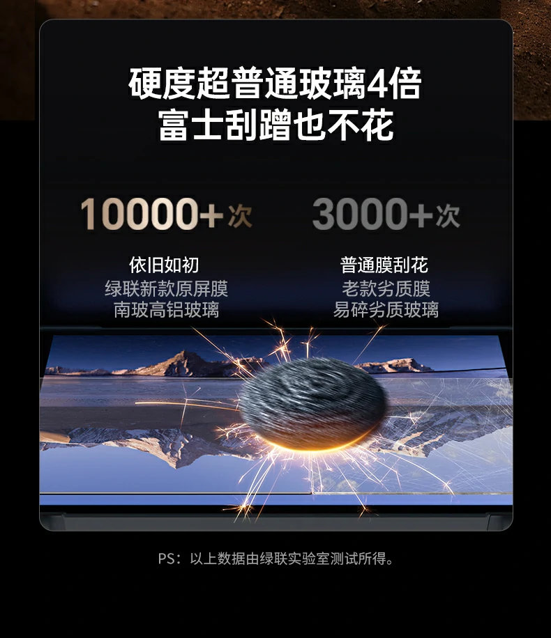 绿联实验室硬度测试报告，9h硬度验证