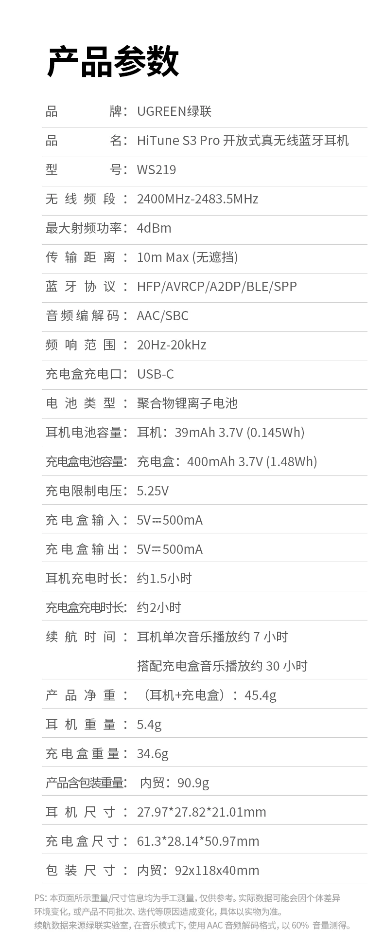 绿联hitune s3 pro音频编解码支持aac/sbc说明图