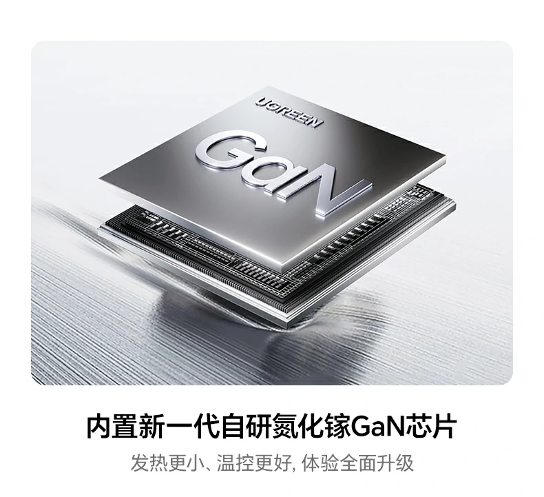 绿联160w氮化镓快充头 高颜值设计